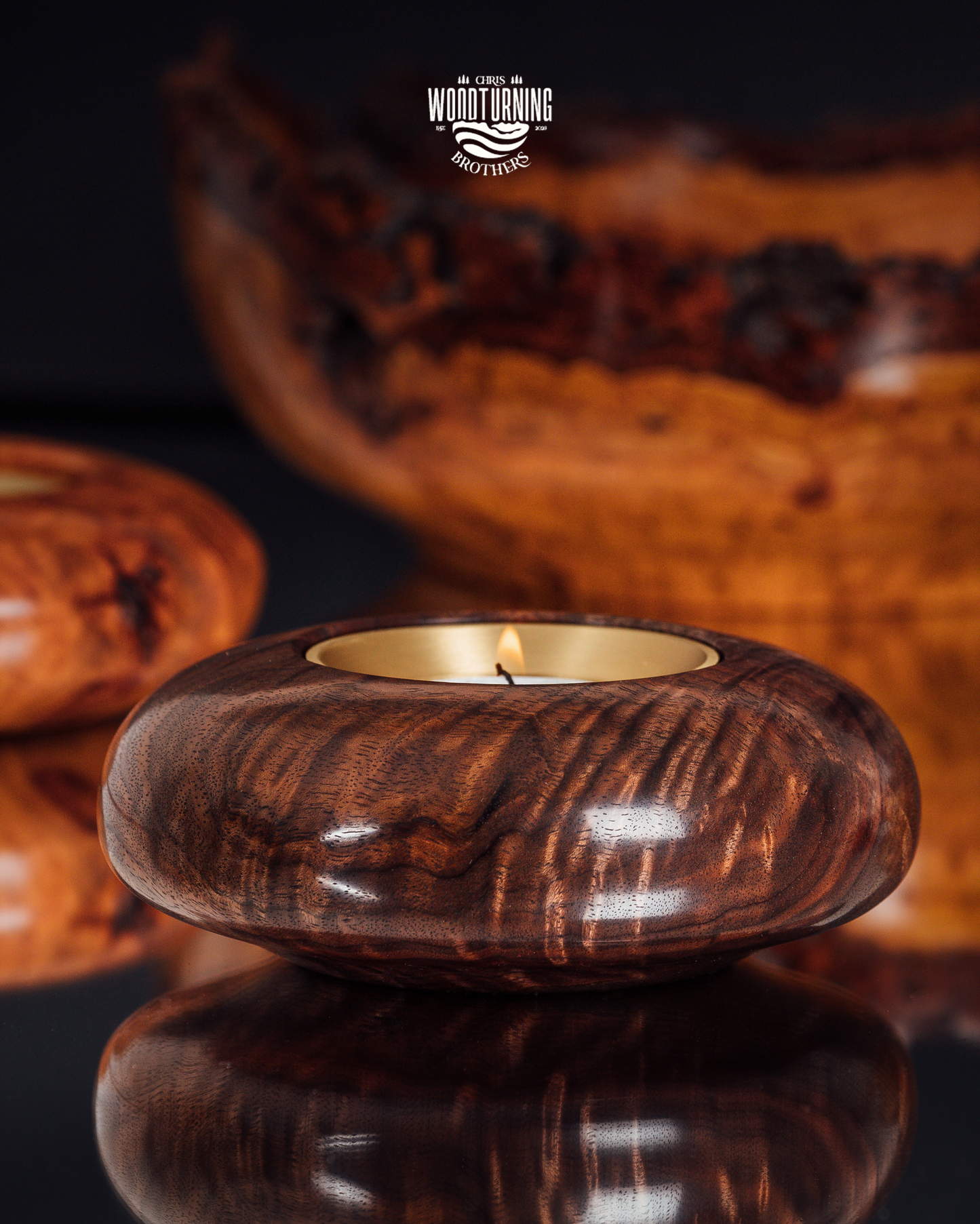Walnut Votive Candle