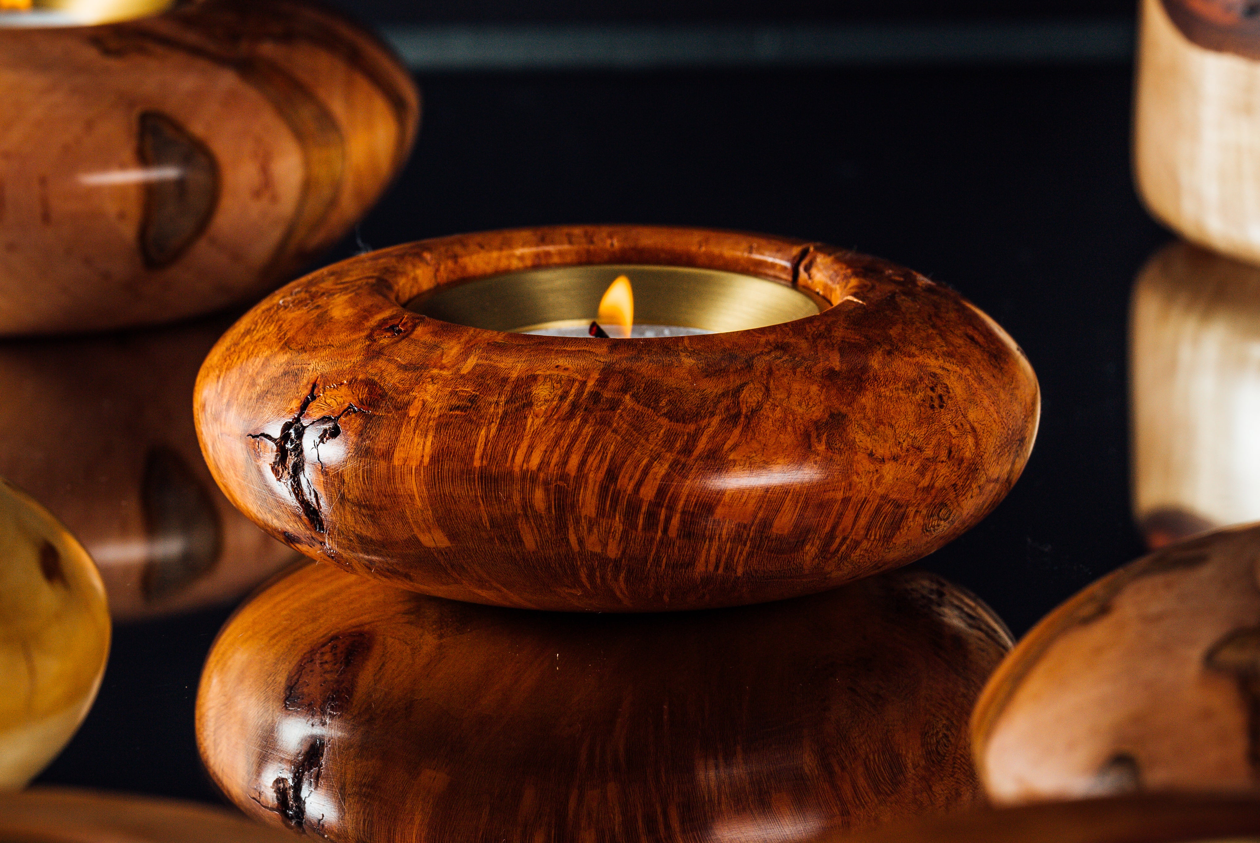 Cherry Burl Votive Candle – Chris Brothers Woodturning