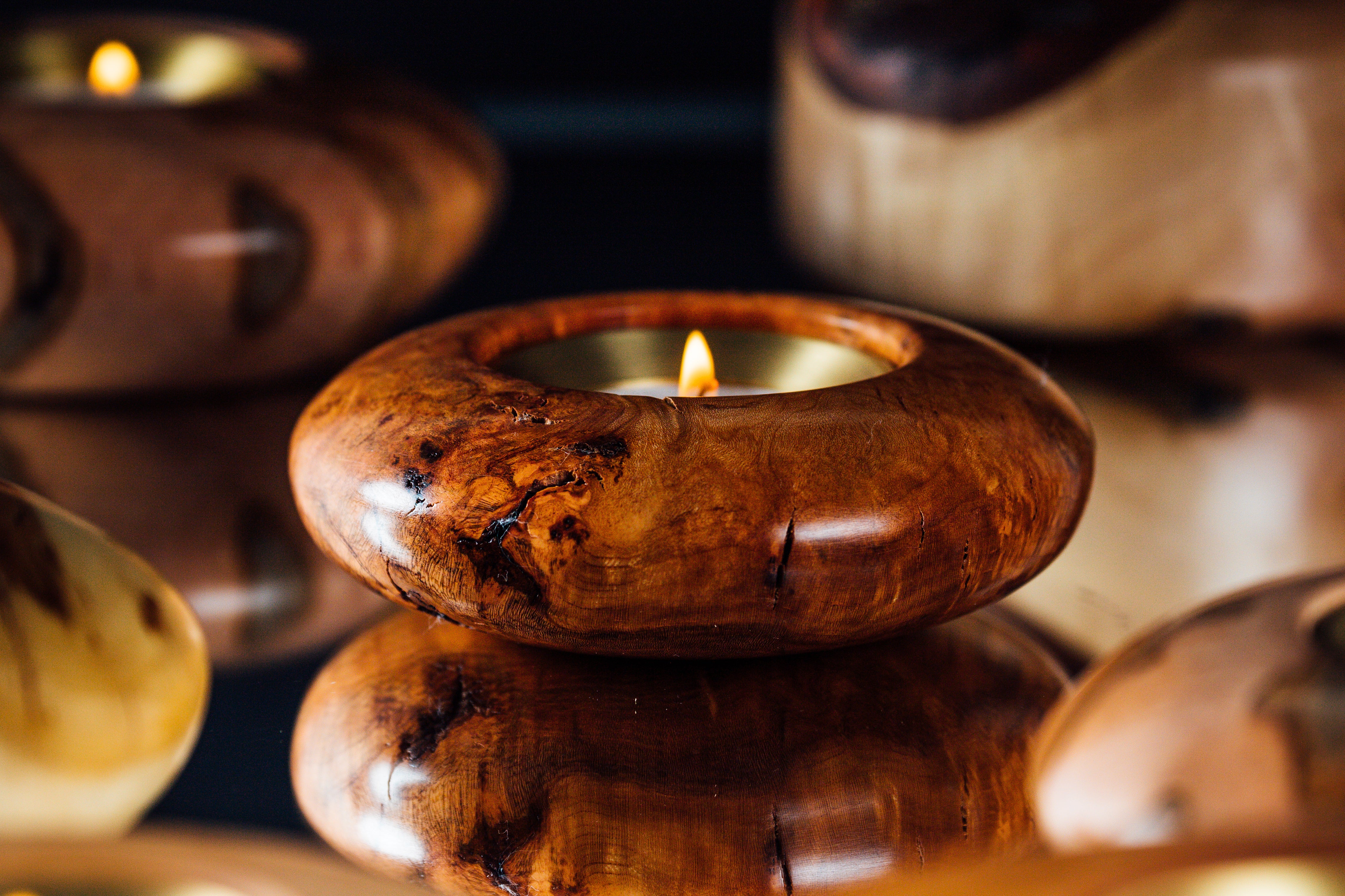 Cherry Burl Votive Candle – Chris Brothers Woodturning
